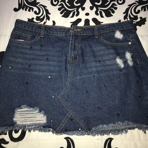 Denim Mini Skirt